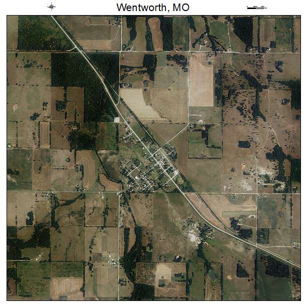 Wentworth, MO air photo map