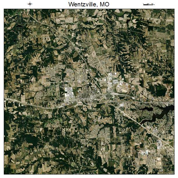 Wentzville, MO air photo map