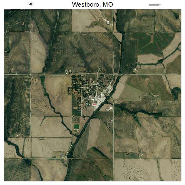 Westboro, MO air photo map