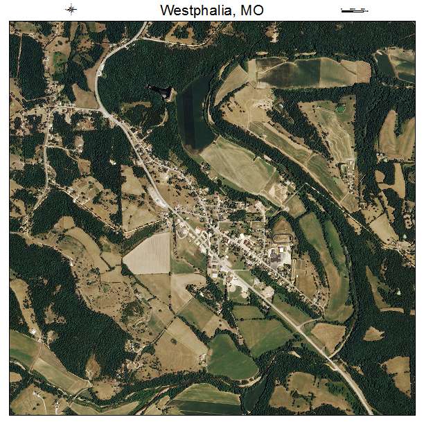 Westphalia, MO air photo map
