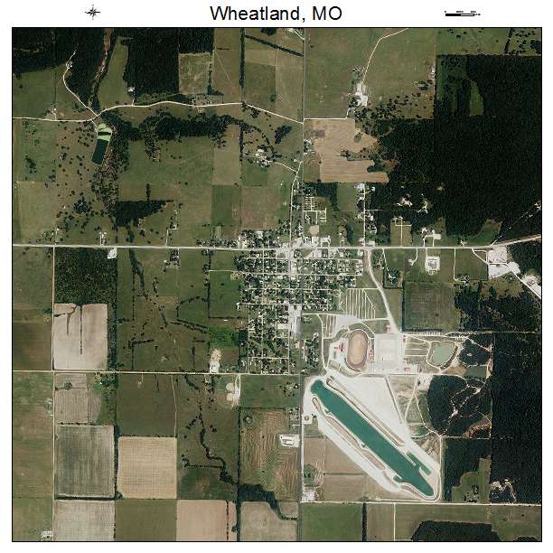 Wheatland, MO air photo map