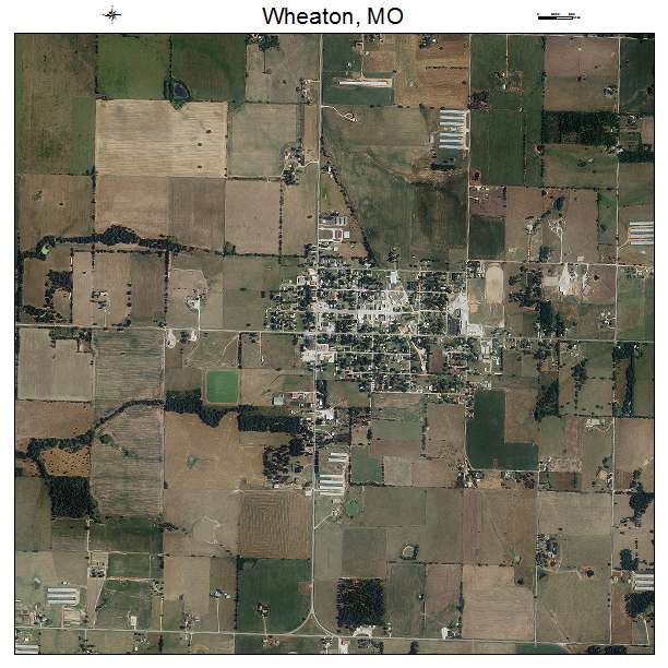 Wheaton, MO air photo map