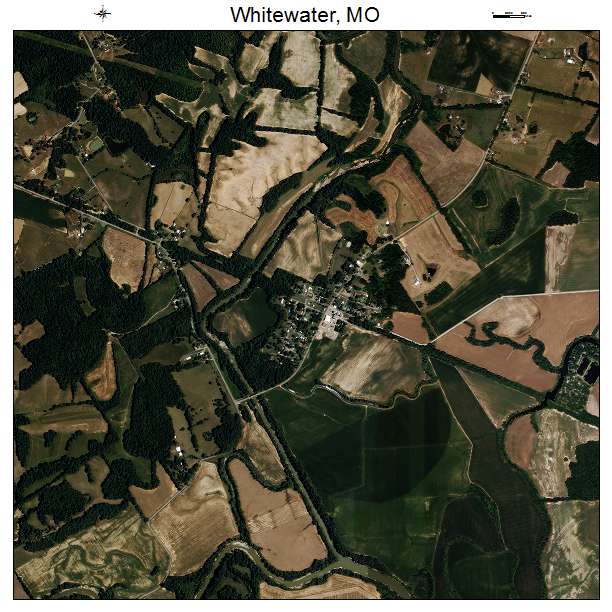 Whitewater, MO air photo map