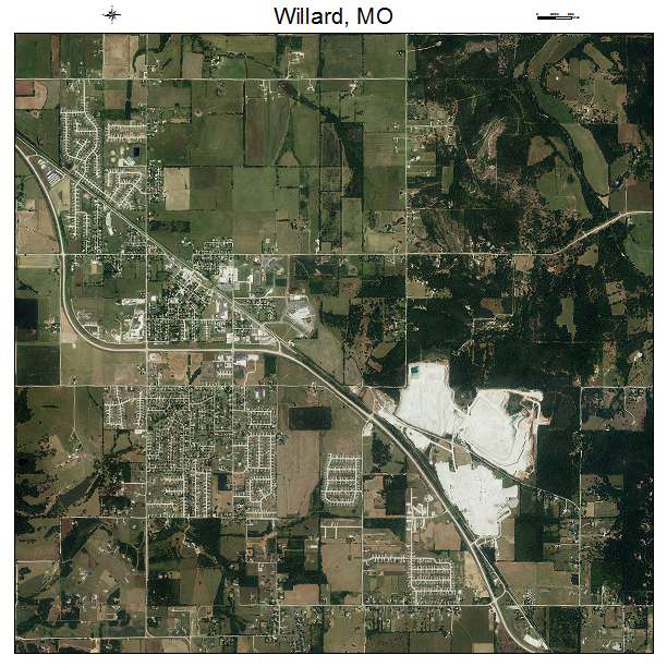 Willard, MO air photo map