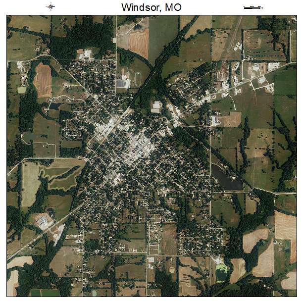 Windsor, MO air photo map
