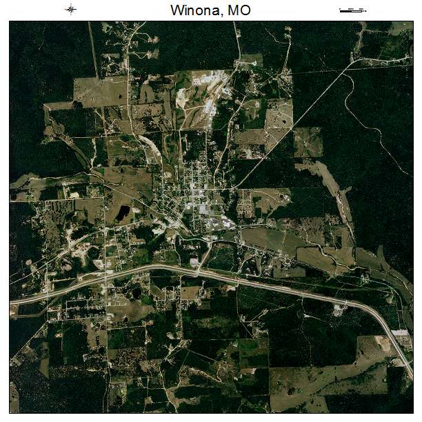 Winona, MO air photo map