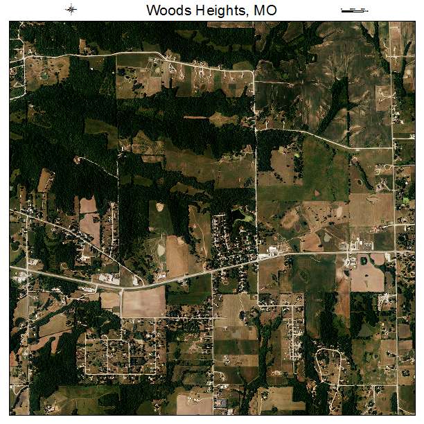 Woods Heights, MO air photo map