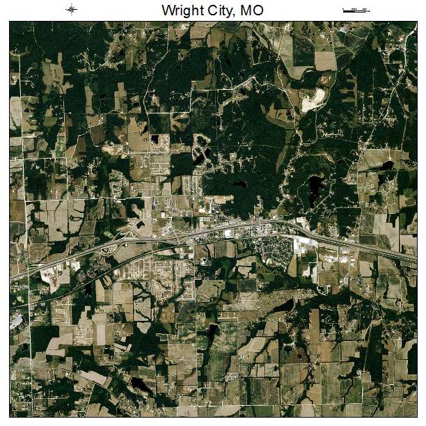 Wright City, MO air photo map