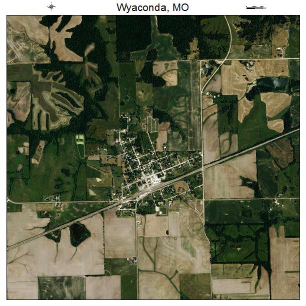Wyaconda, MO air photo map