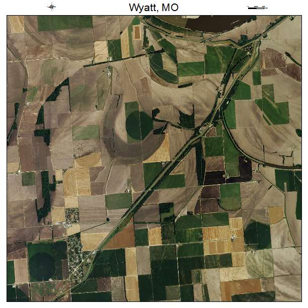 Wyatt, MO air photo map