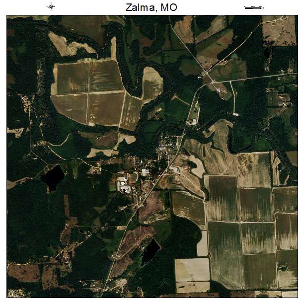 Zalma, MO air photo map