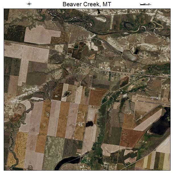 Beaver Creek, MT air photo map