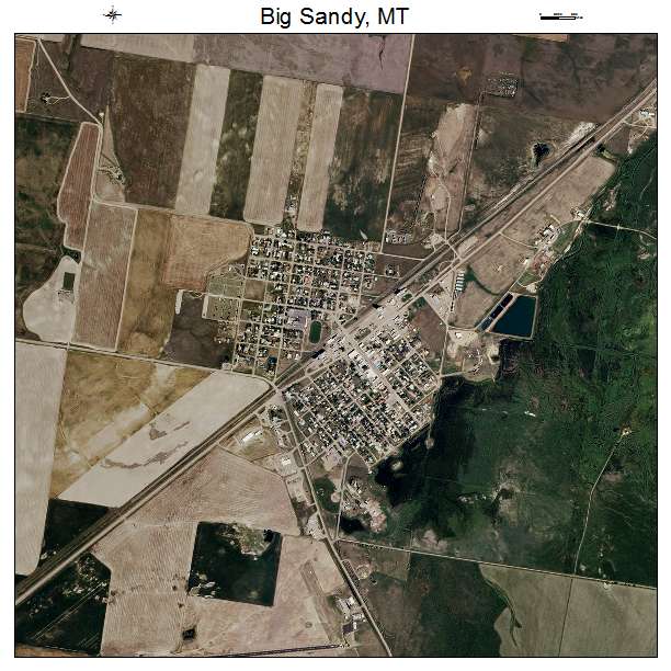 Big Sandy, MT air photo map