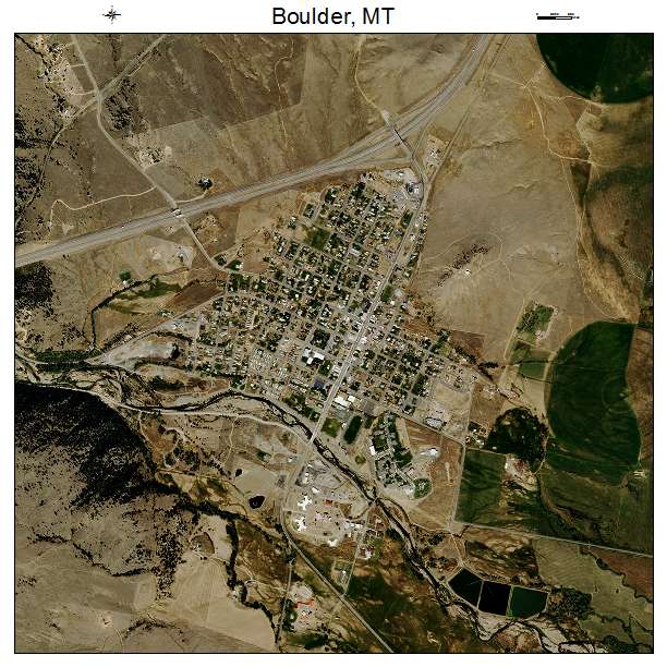Boulder, MT air photo map