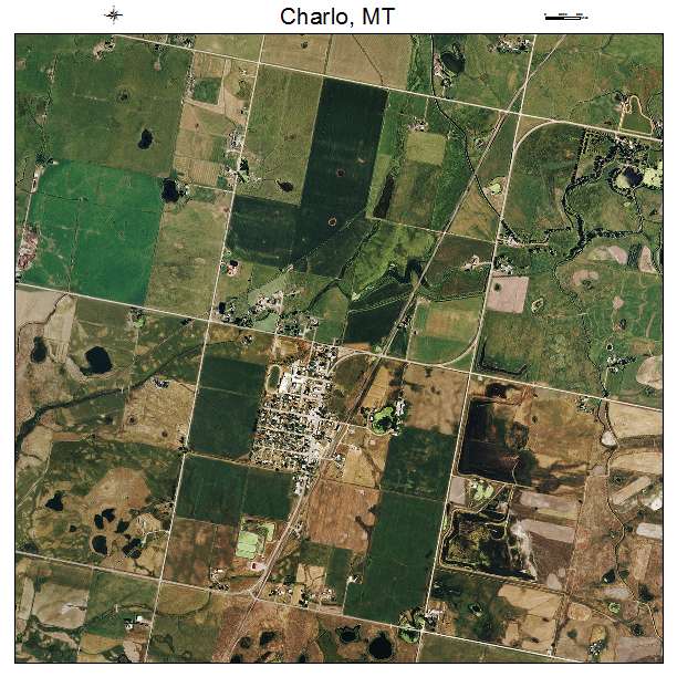 Charlo, MT air photo map