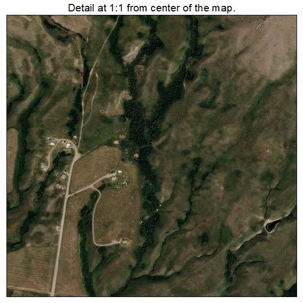 Azure, Montana aerial imagery detail