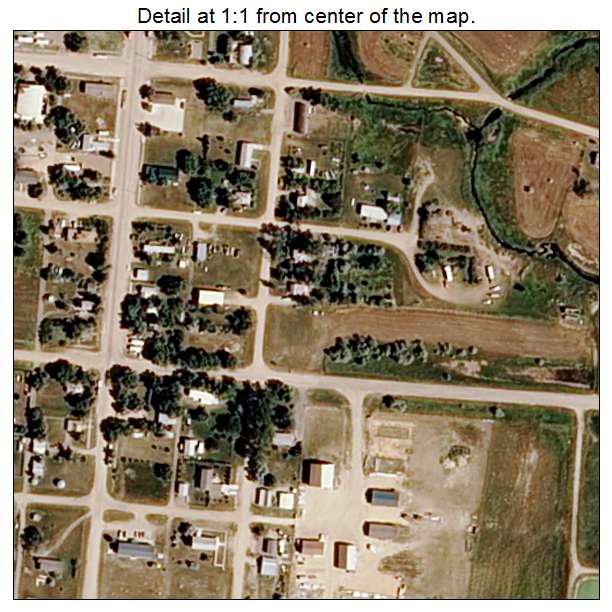 Bainville, Montana aerial imagery detail
