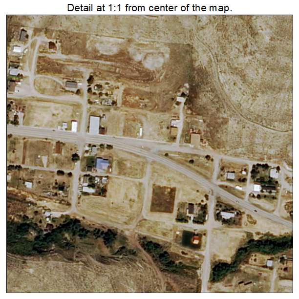 Bearcreek, Montana aerial imagery detail