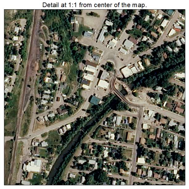 Belt, Montana aerial imagery detail