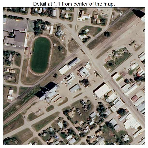 Big Sandy, Montana aerial imagery detail