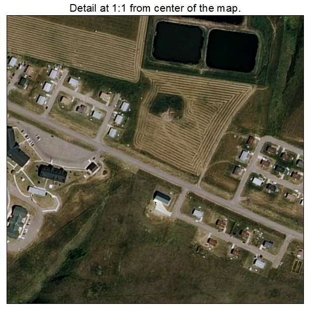 Boneau, Montana aerial imagery detail