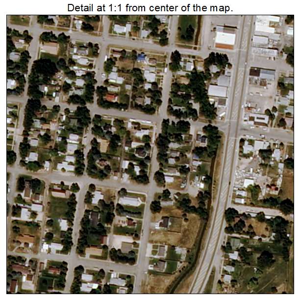 Bridger, Montana aerial imagery detail
