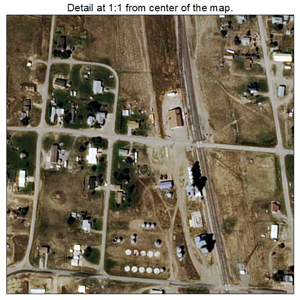 Broadview, Montana aerial imagery detail
