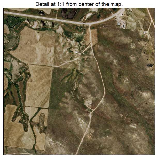 Busby, Montana aerial imagery detail