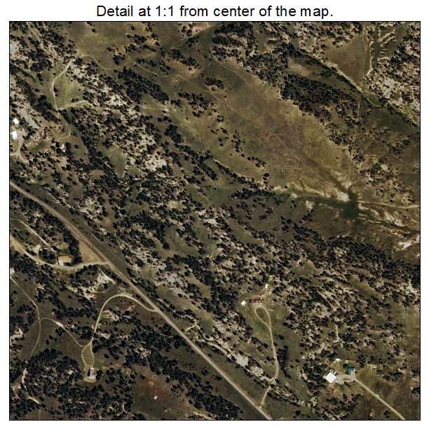 Camp Three, Montana aerial imagery detail