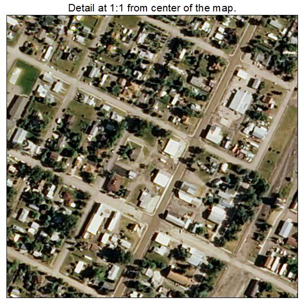 Cascade, Montana aerial imagery detail