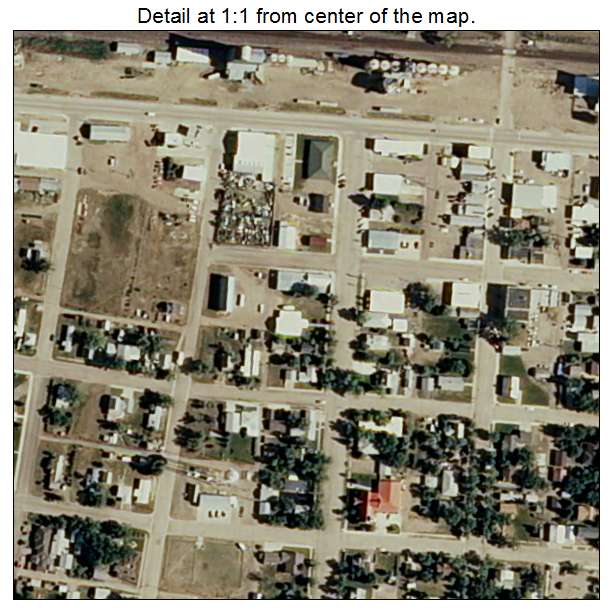 Chester, Montana aerial imagery detail