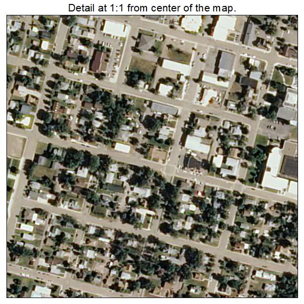 Chinook, Montana aerial imagery detail