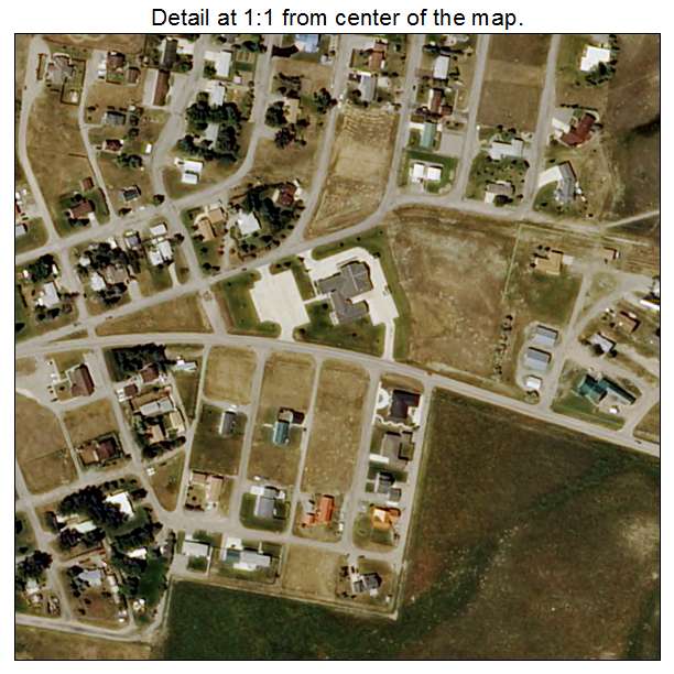 Choteau, Montana aerial imagery detail