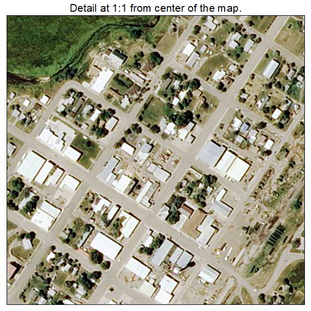 Circle, Montana aerial imagery detail