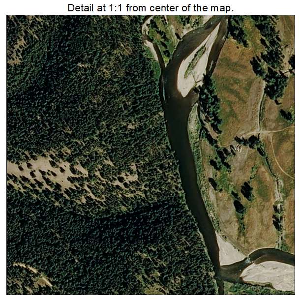 Clinton, Montana aerial imagery detail