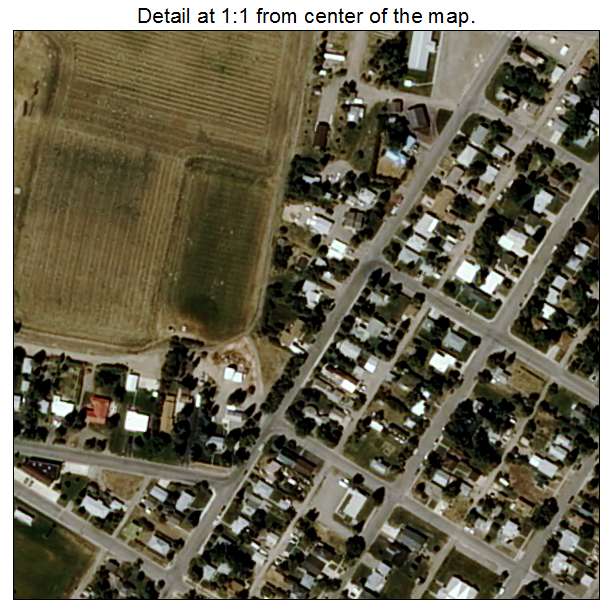 Conrad, Montana aerial imagery detail