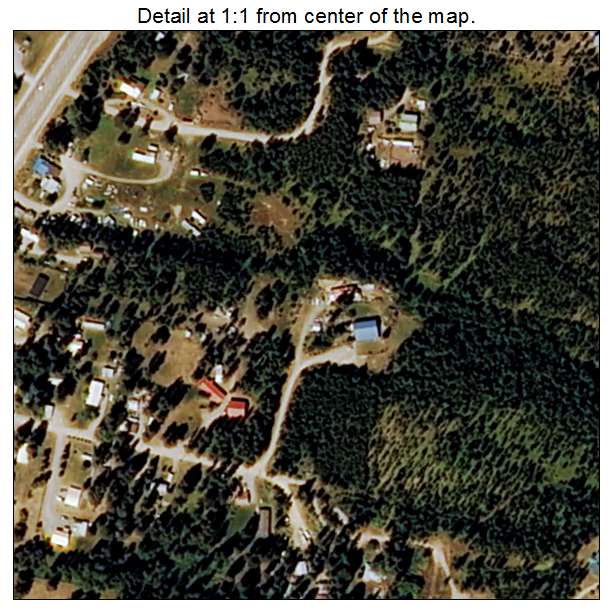 Coram, Montana aerial imagery detail