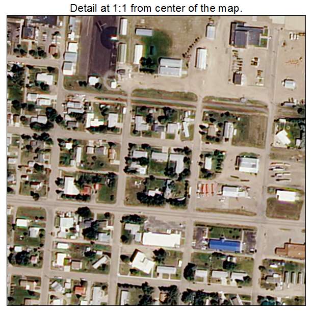 Culbertson, Montana aerial imagery detail