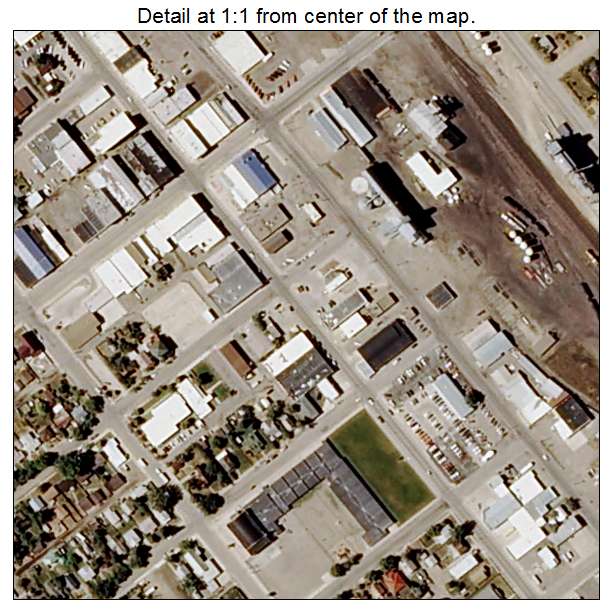 Cut Bank, Montana aerial imagery detail