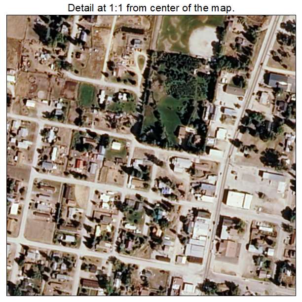 Darby, Montana aerial imagery detail