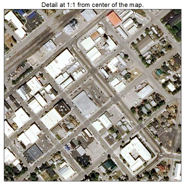 Dillon, Montana aerial imagery detail