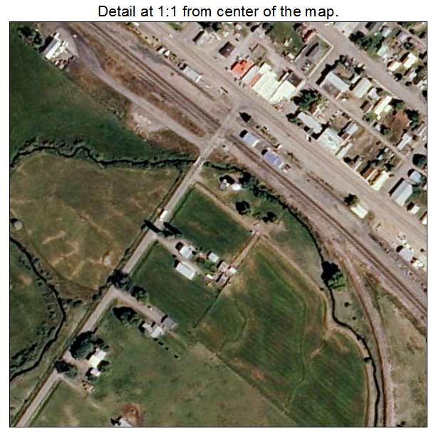 Drummond, Montana aerial imagery detail
