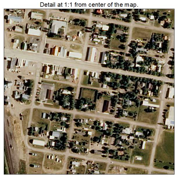 Dutton, Montana aerial imagery detail