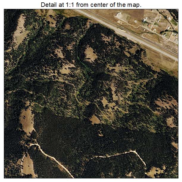 Elliston, Montana aerial imagery detail