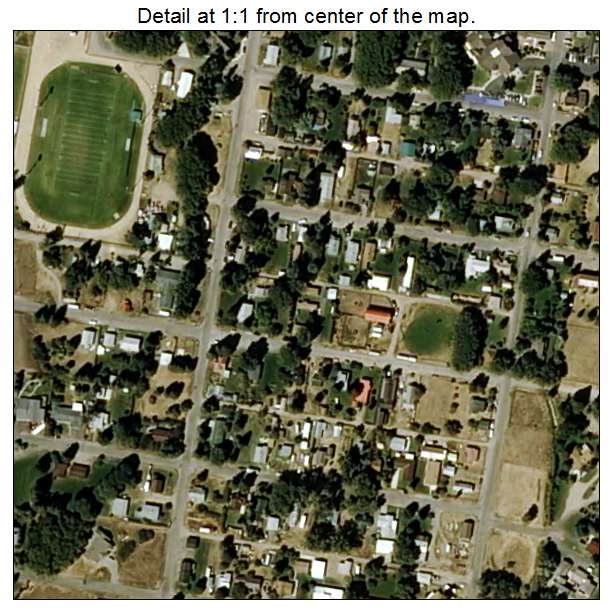 Ennis, Montana aerial imagery detail