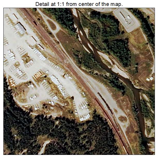Eureka, Montana aerial imagery detail