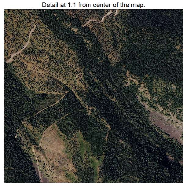 Evaro, Montana aerial imagery detail