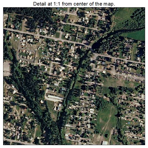 Evergreen, Montana aerial imagery detail