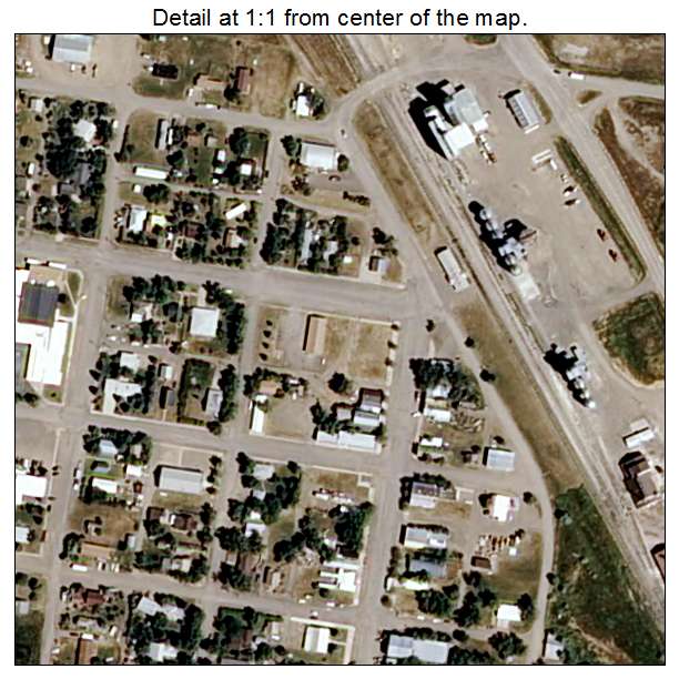Geraldine, Montana aerial imagery detail