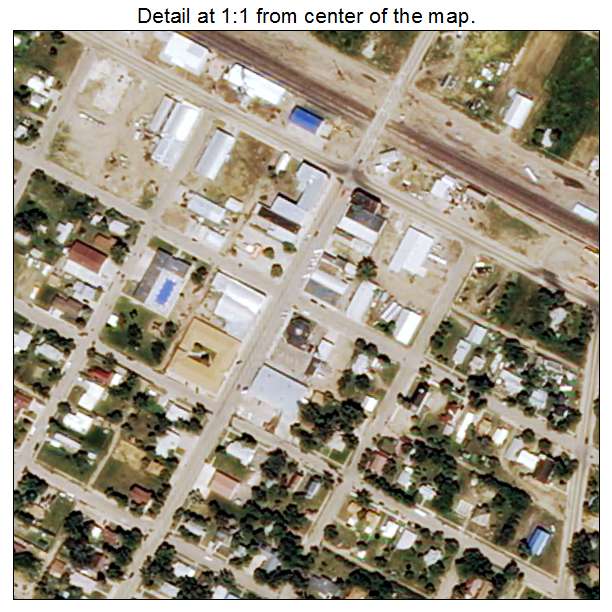 Harlem, Montana aerial imagery detail
